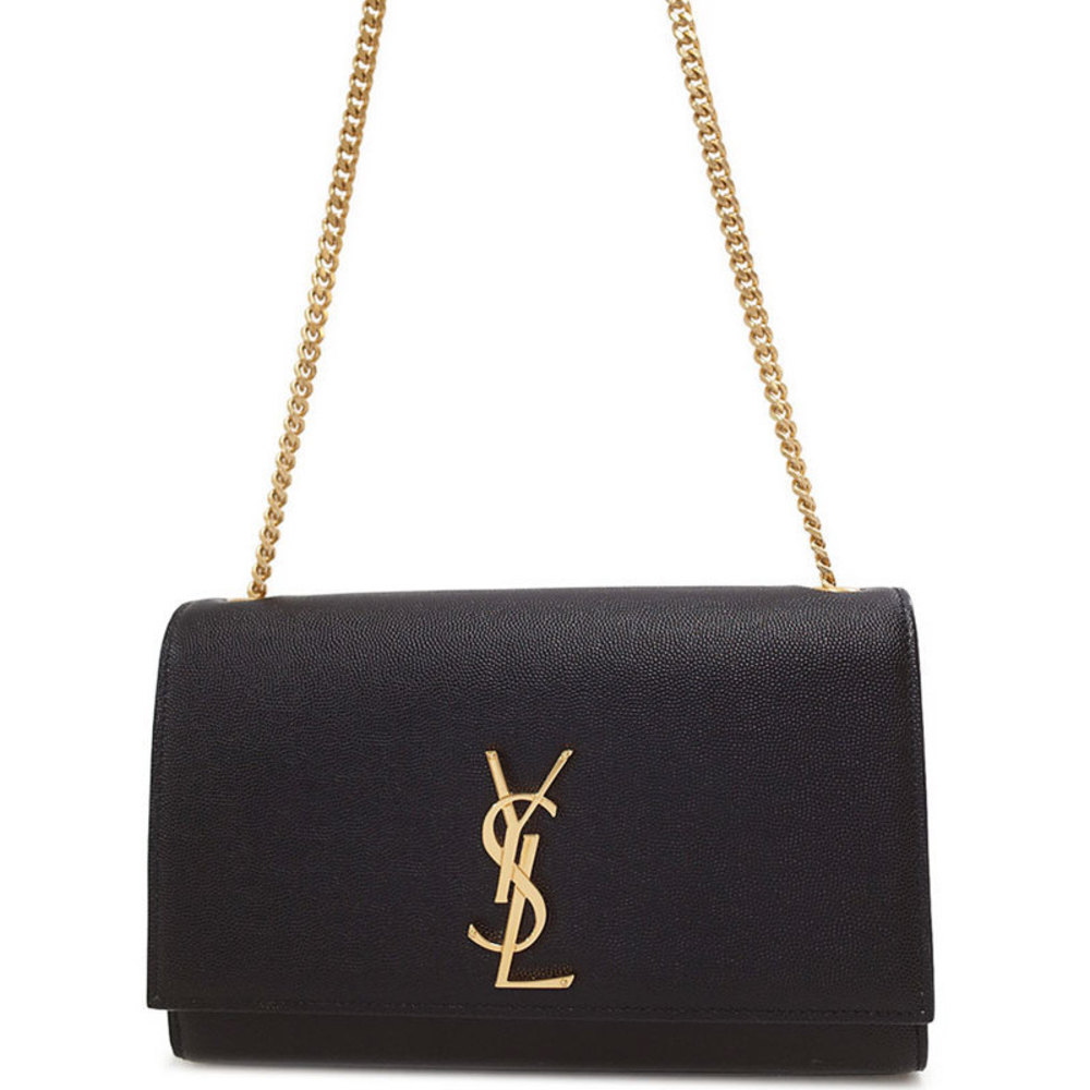 Saint Laurent Classic Kate Monogram Satchel Chain Shoulder Bag Black